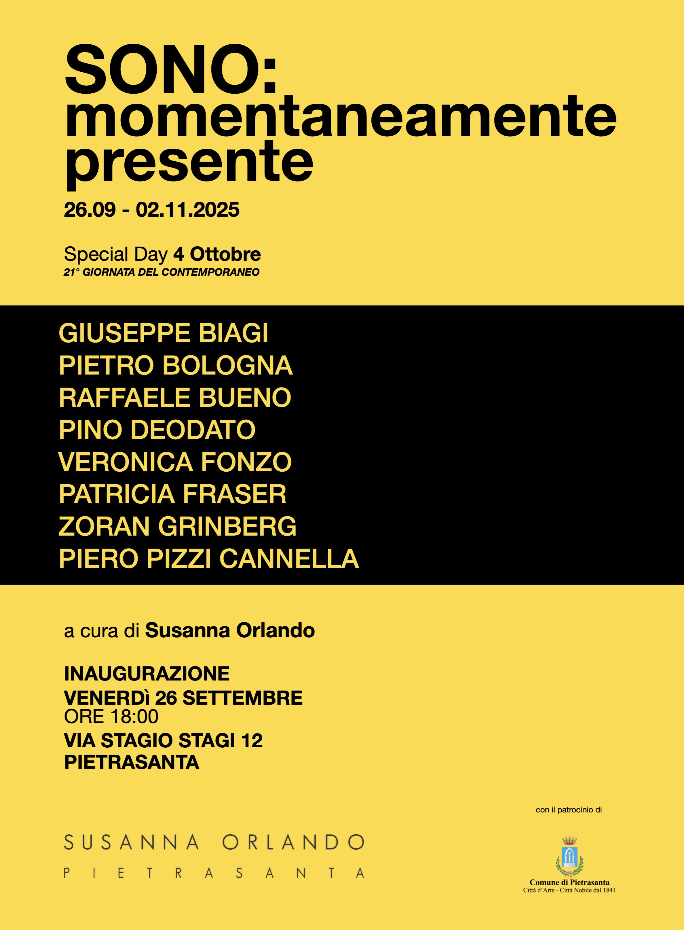 SONO: momentaneamente presente